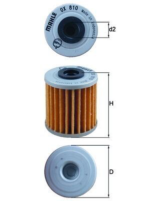 Filtro de aceite Mahle Original OX810 precio, desde 5,81 EUR